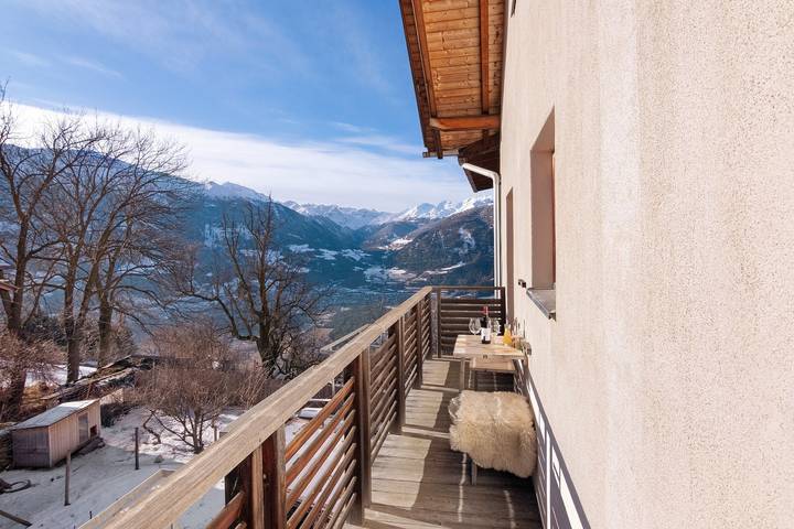 Room 'Zirbensuite Zi 1' with Mountain View, Shared Garden and Balcony in Schluderns, Saldurkamm