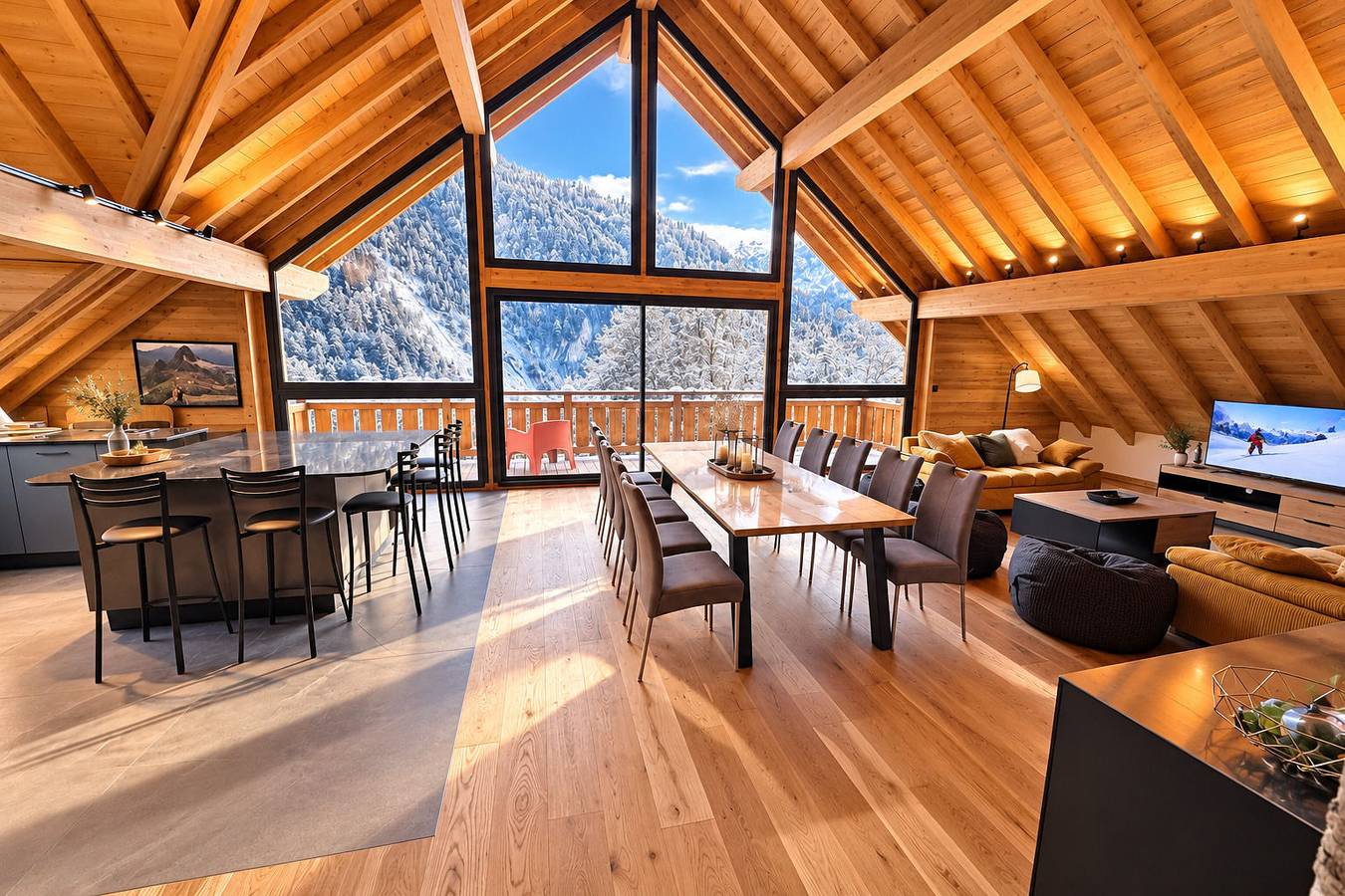 Chalet für 10 Personen mit Terrasse in Vaujany, Nationalpark Écrins