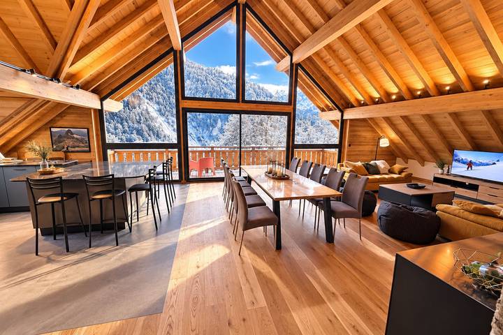Chalet für 10 Personen mit Terrasse in Vaujany, Nationalpark Écrins
