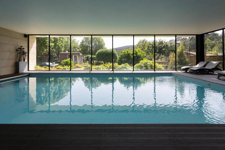 Station pour 3 personnes, avec vue et sauna ainsi que jardin et piscine dans Vilar de Mouros
