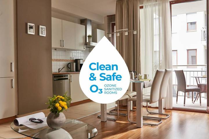 Apartahotel para 2 personas, con terraza en Budapest