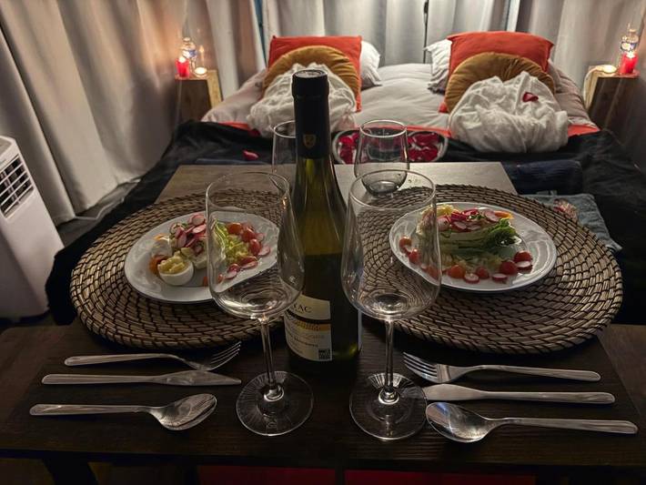 Tente pour 2 personnes, avec vue et jardin en Ille-et-Vilaine - 2