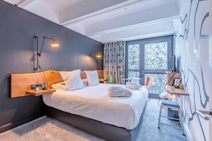 Hôtel pour 2 personnes, avec jacuzzi ainsi que sauna et terrasse, animaux acceptés