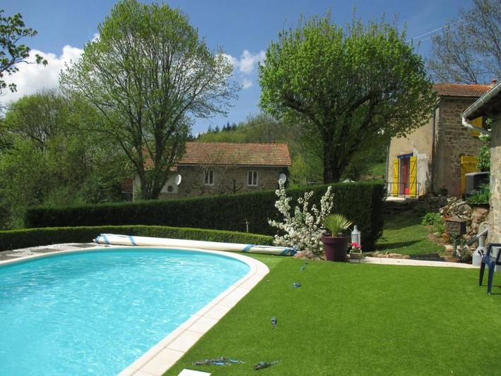 Maison de vacances pour 2 personnes, avec Terrasse ainsi que Jardin et Piscine