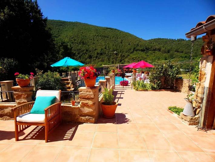 Cottage pour 5 personnes, avec jardin ainsi que vue et piscine, adapté aux familles