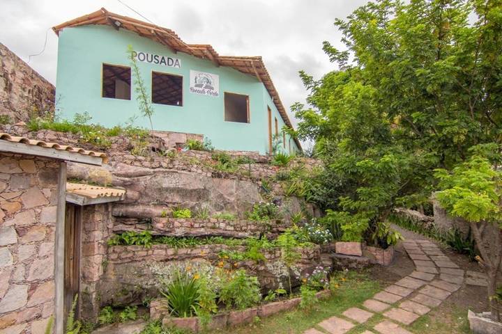 Pousadas para 3 pessoas, com balcão e jardim na Chapada Diamantina