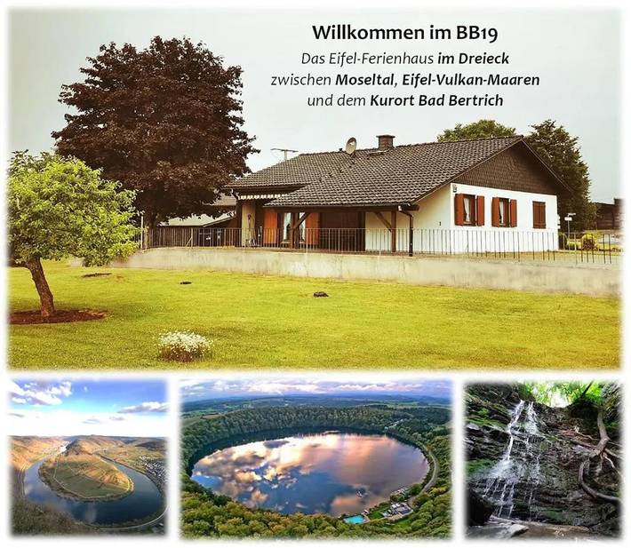 Ferienhaus für 6 Personen, mit Terrasse und Garten sowie Sauna und Ausblick