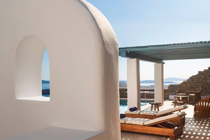 Villa mit pool für 4 Personen, mit Pool und Meerblick auf Mykonos - 3