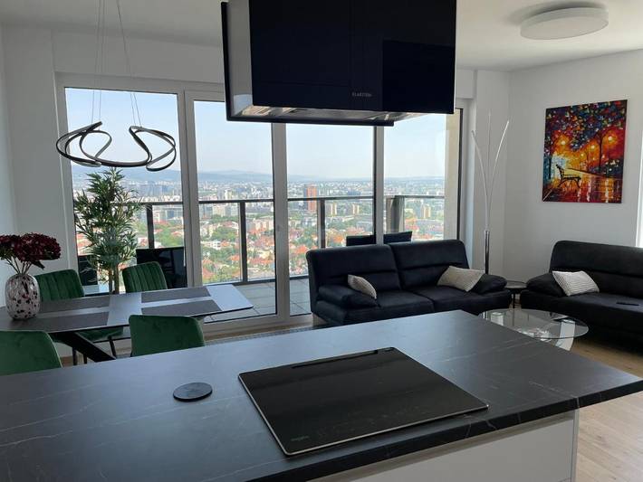 Apartament wakacyjny dla 4 osób, z Balkon i Widok w Bratysława