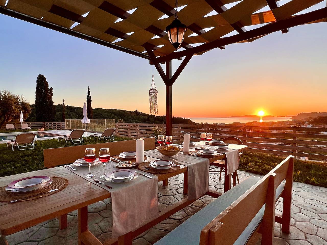 Luxury Villa Makris with private heatable pool in Arillas, Korfu