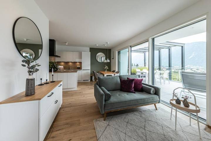 Ferienwohnung für 4 Personen, mit Terrasse und Ausblick, mit Haustier in Nals