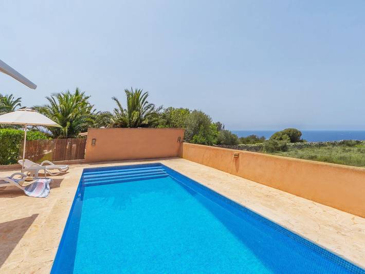 Ferienhaus für 6 Personen, mit Pool und Meerblick sowie Garten in Cala Llombards - 2