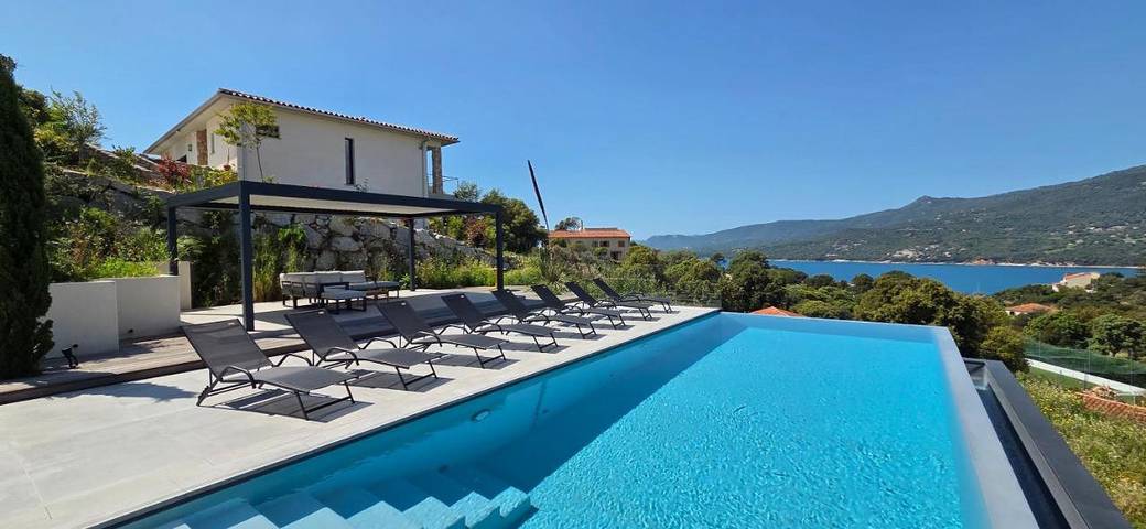 Villa pour 12 personnes, avec piscine ainsi que jardin et vue à Propriano - 4