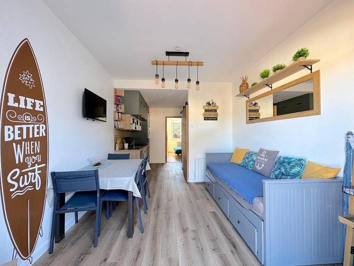 Gîte pour 5 personnes, avec jardin dans Plage du Veillon