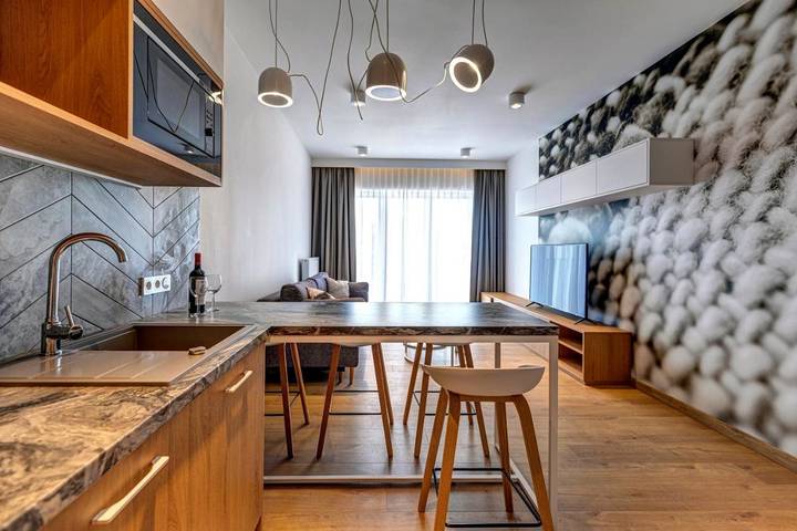 Loft dla 4 osób, z widok i balkon w Łódź
