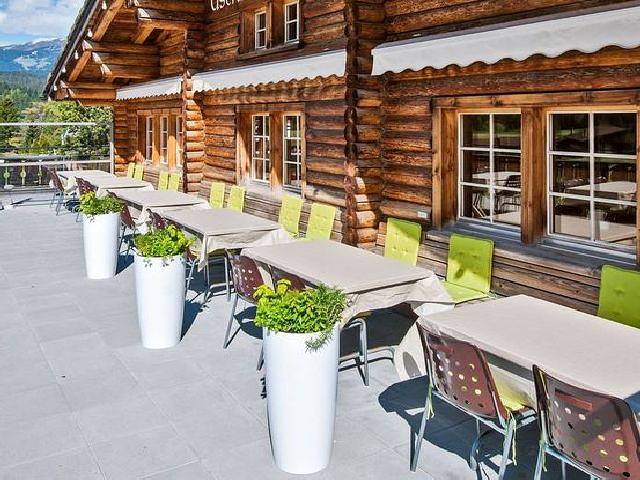 Hotel Ustria Parlatsch - Einzelzimmer mit Etagendusche in Trin Mulin, Trin