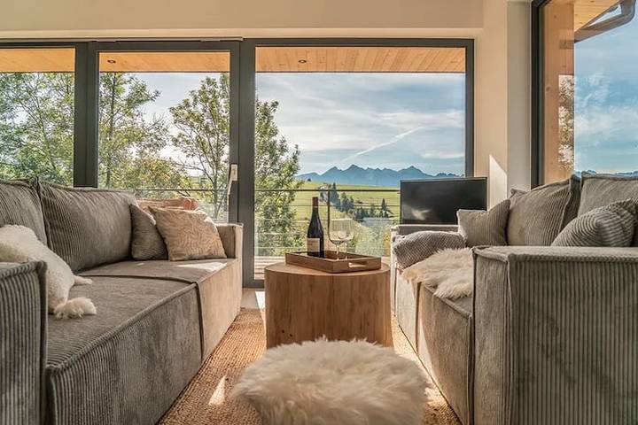 Casa de vacaciones con sauna y vistas a la montaña in Cárpatos (Polonia)