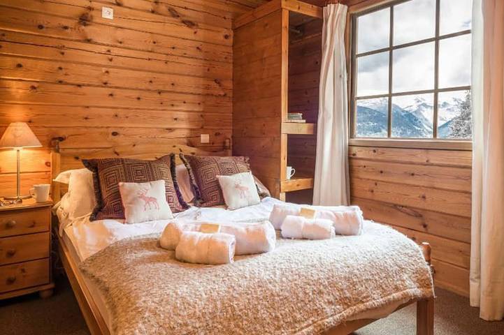 Chalet adosado tradicional para 12 personas con WiFi en La Tania in La Tania, La Perrière