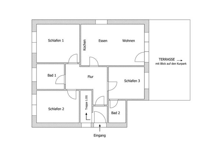 Ferienwohnung für 7 Personen, mit Terrasse in Bensersiel - 2