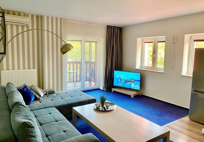 Apartament wakacyjny dla 4 osób, z Balkon i Widok w Słupsk