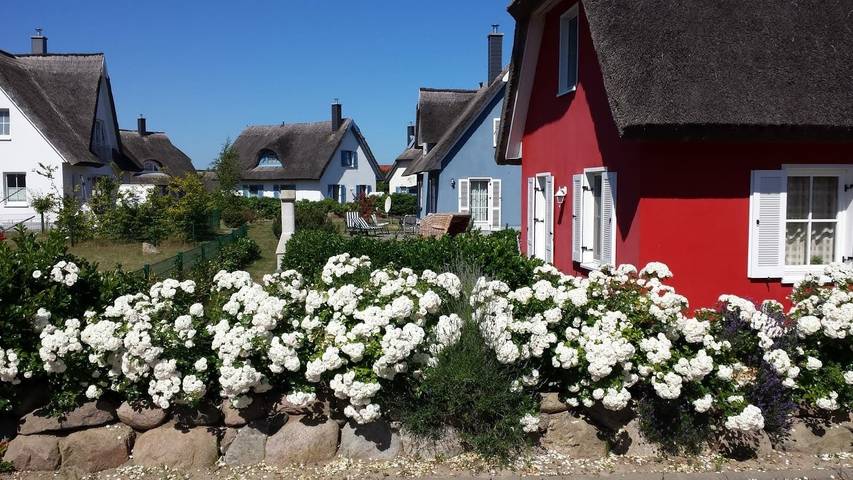 Ferienhaus mit Meerblick für 4 Personen, mit Garten