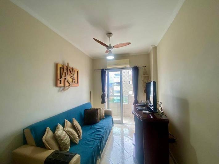 Casas e apartamentos de temporada para 4 pessoas, com balcão e vista, adaptado a crianças em Vila Mirim (Praia Grande)