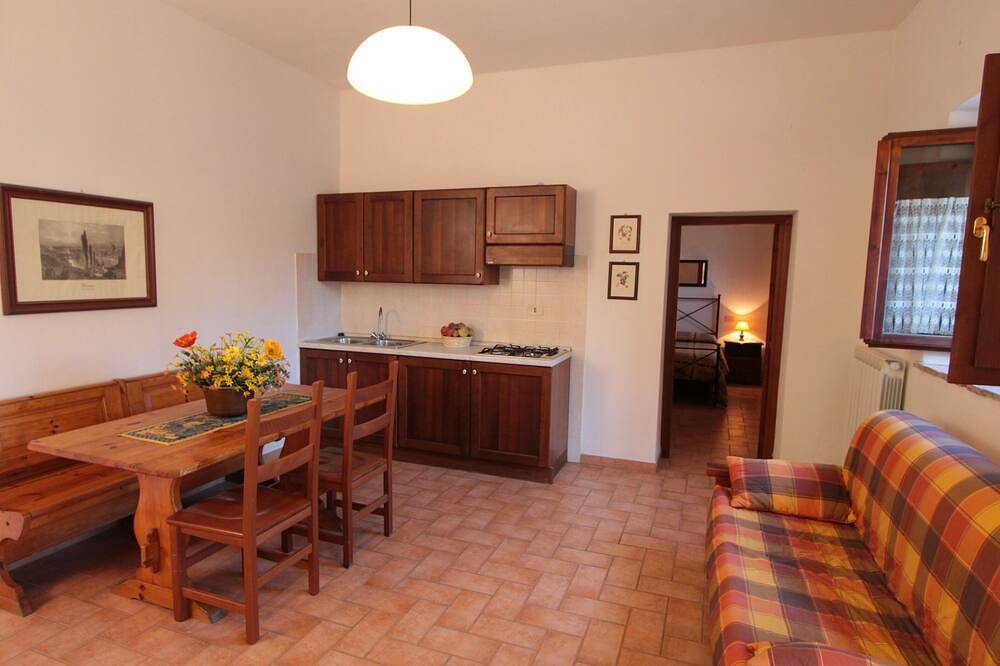 Montegonfoli 2 Wohnung in San Gimignano mit Blick auf die Stadt und die Türme in San Gimignano, Siena Provinz