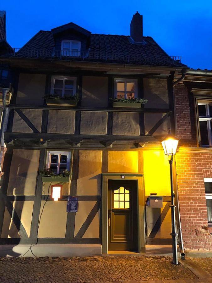 Mittelalterdomizil mit Balkon und Parkplätzen in Quedlinburg, Harzvorland