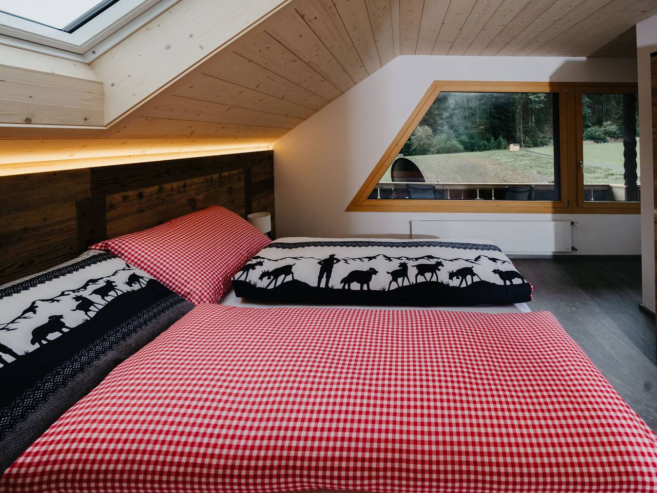 Geheel appartement, Hof Obertalgut in Meer van Thun