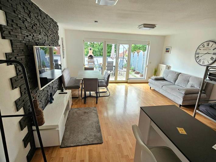 Ferienwohnung für 8 Personen, mit Balkon und Terrasse sowie Ausblick in Rust