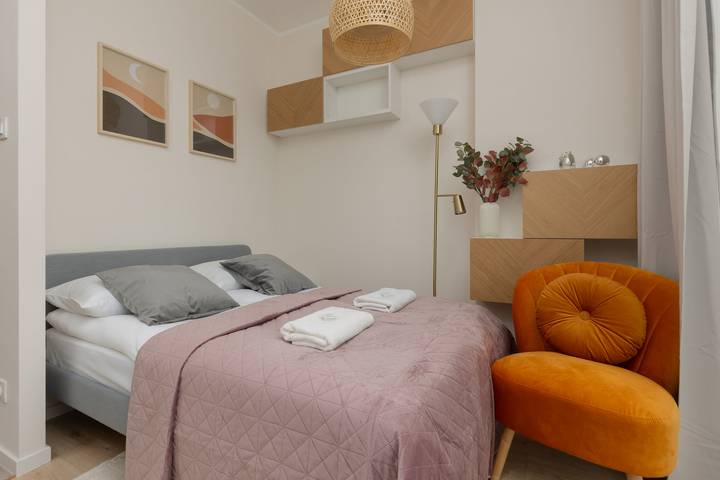 Studio dla 2 osób, z balkon/ taras, Dla rodziny w Warszawa