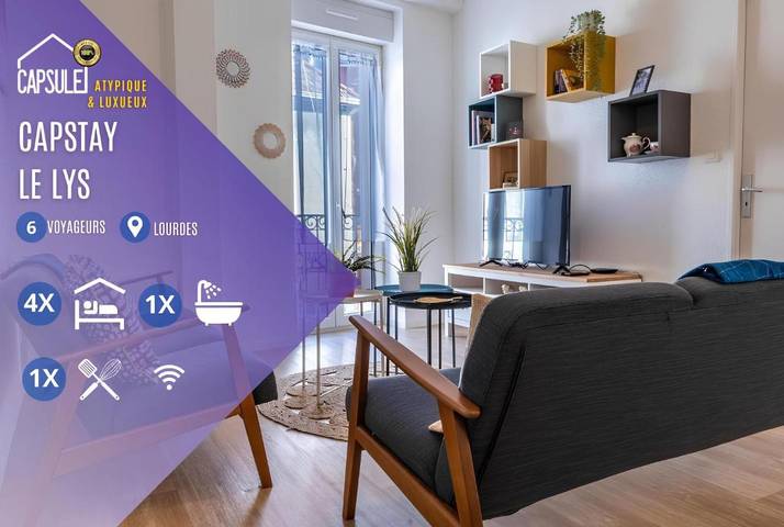 Gîte pour 6 personnes, avec jardin et vue dans Musée Sainte Bernadette Moulin Lacadé Maison Paternelle - 4