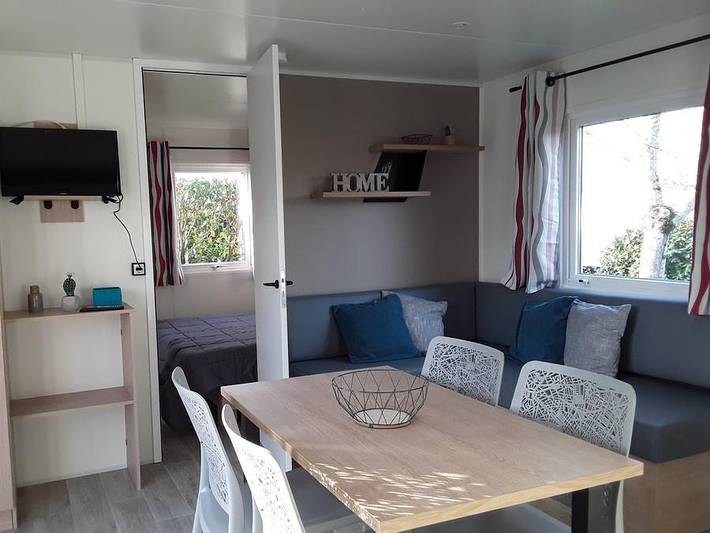 Village La Rivière Fleurie - Mobilheim 6 personen - 3 Zimmer 6 Personen Tv Clim in Saint-Antoine-de-Breuilh, Périgord Pourpre