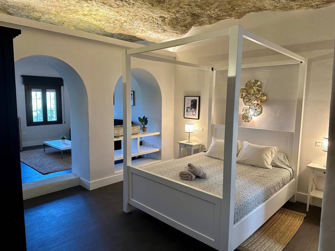 Zimmer 'Cueva 2' mit Bergblick, privatem Pool und Wlan in Setenil de las Bodegas, Pueblos Blancos