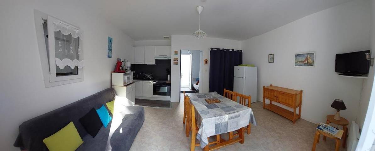 Gîte pour 4 personnes, avec terrasse et jardin à La Guérinière