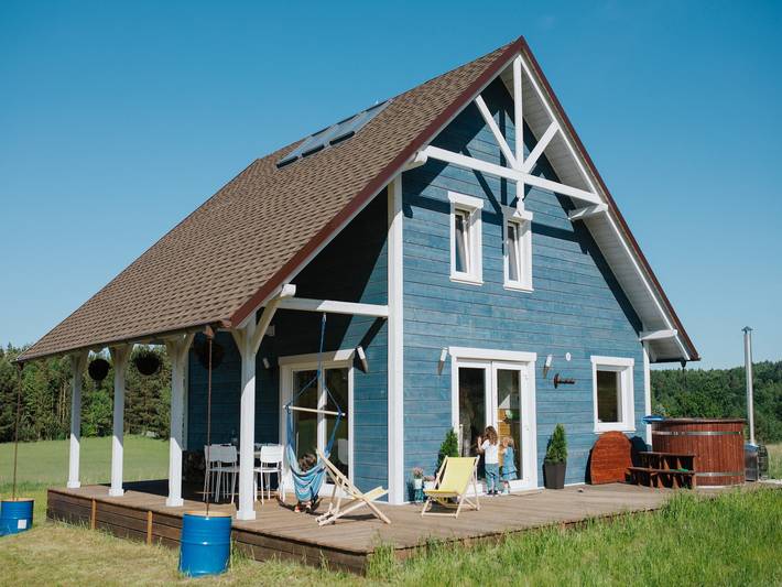 Dom dla 6 osób, z sauna i ogród, zwierzęta dozwolone w Stężyca