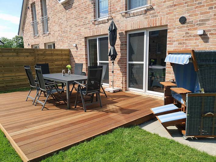 Ferienhaus für 6 Personen, mit Terrasse und Sauna sowie Garten, mit Haustier in Tating