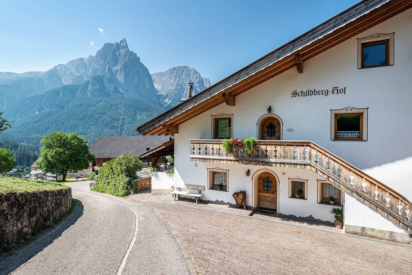 Appartement entier, Appartement "Schildberghof Panorama" avec vue sur les montagnes, balcon et Wi-Fi in Seis am Schlern, Castelrotto