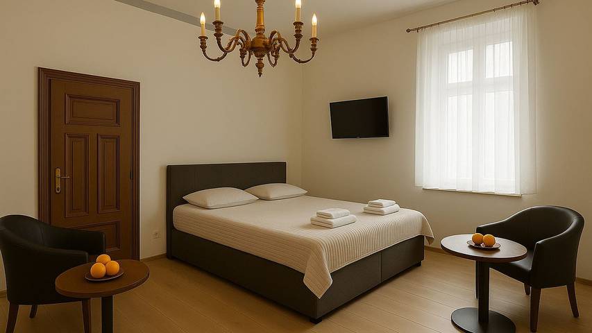 Ferienwohnung für 2 Personen, mit Sauna und Terrasse sowie Garten und Whirlpool im Zittauer Gebirge