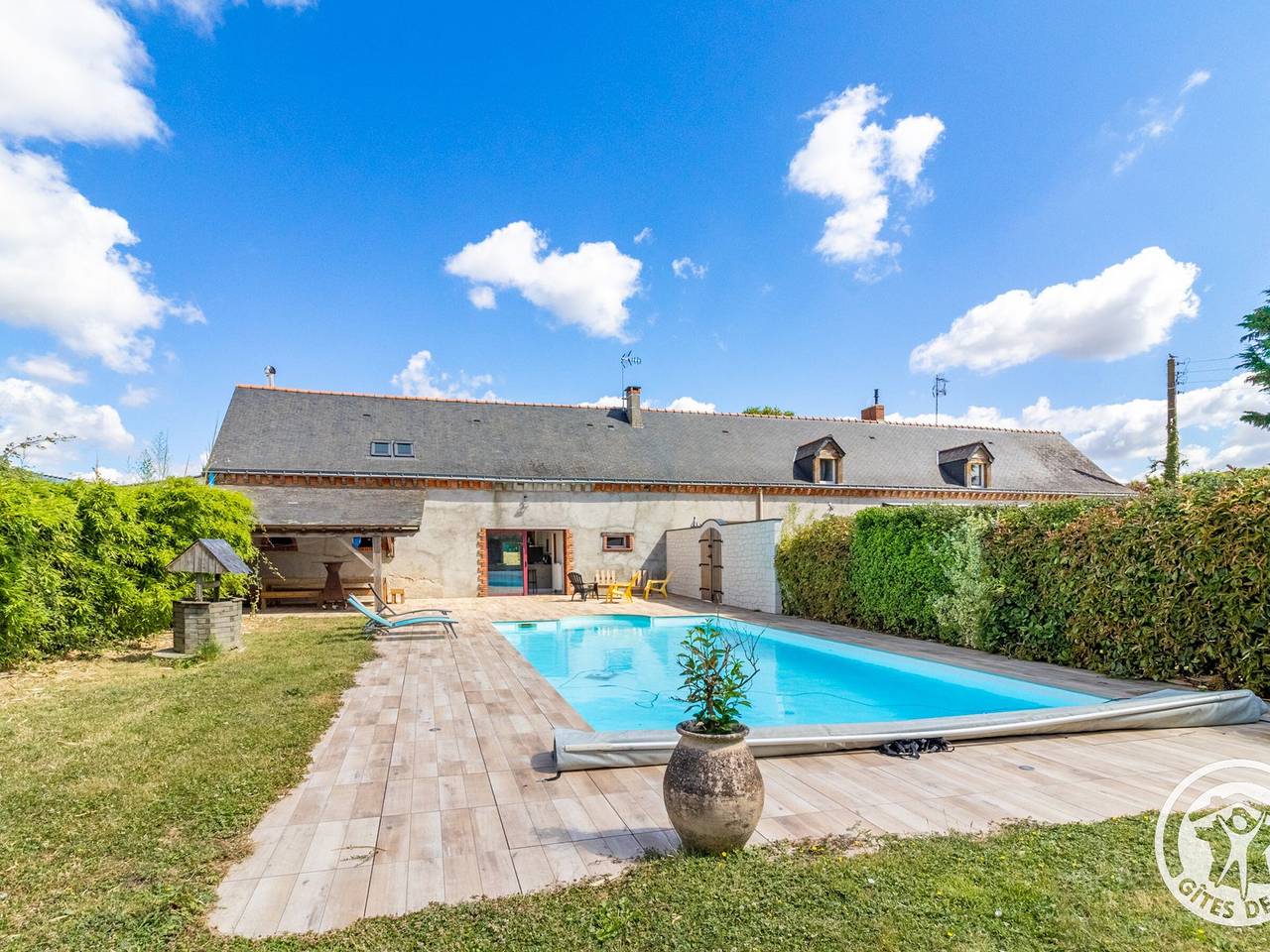 Grande maison à la campagne avec piscine et climatisation in Segré-en-Anjou-Bleu, Vallée de la Loire
