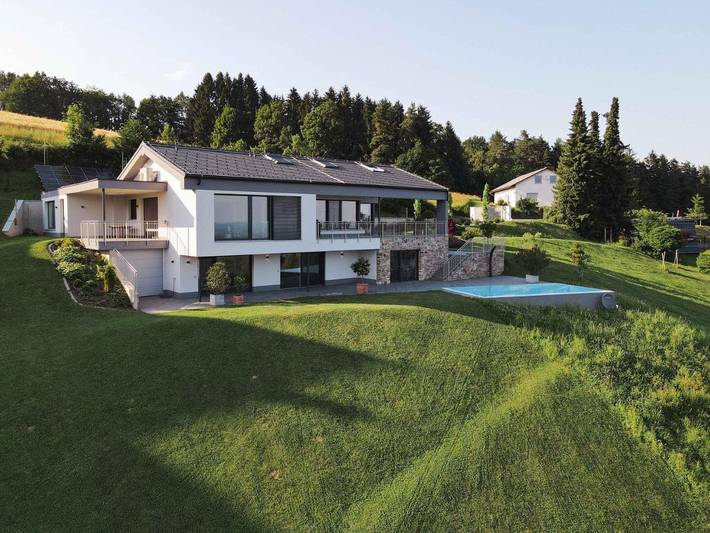 Ferienhaus für 6 Personen, mit Garten und Ausblick sowie Pool und Sauna, mit Haustier in Deutschlandsberg