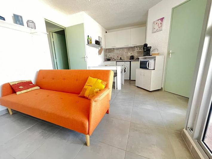 Location de vacances pour 2 personnes, avec terrasse à Gruissan
