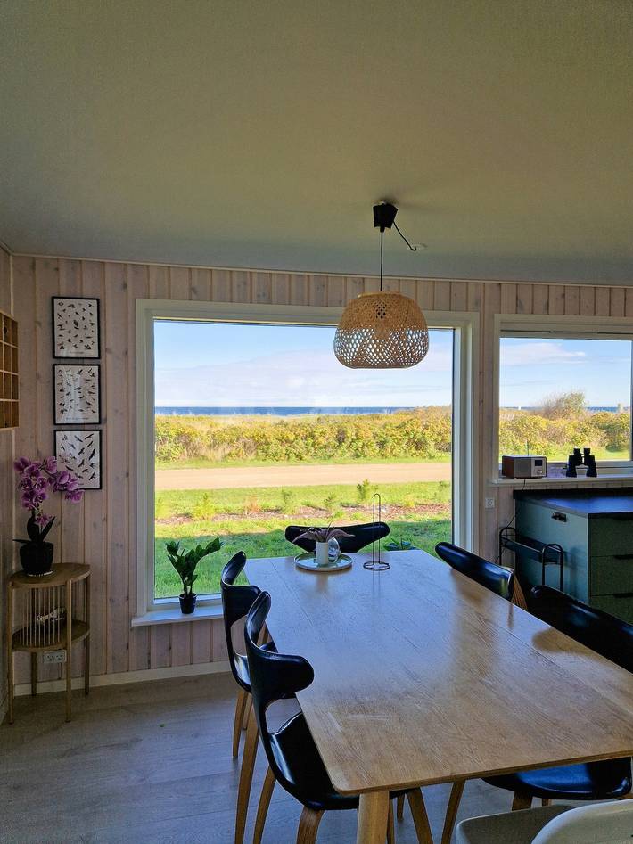 Ferieudlejning for 6 personer, med terrasse og sauna, børnevenlig i Sjællands Odde