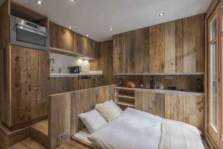 Estudio entero, Estudio para 3 personas con terraza in Megève, Pays du Mont-Blanc