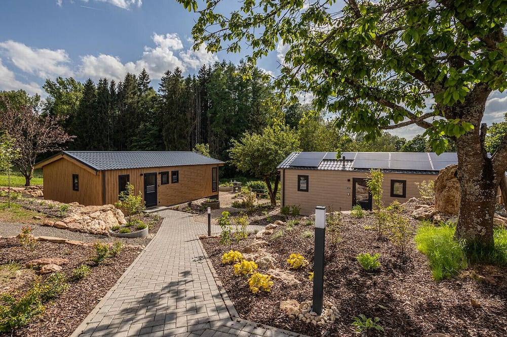 Chalet Bachwies I Terrasse I Seeblick I Wandern in Hillesheim, Vulkaneifel