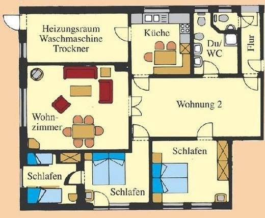 Ferienwohnung für 6 Personen, mit Ausblick und Garten, mit Haustier in Bojendorf - 2