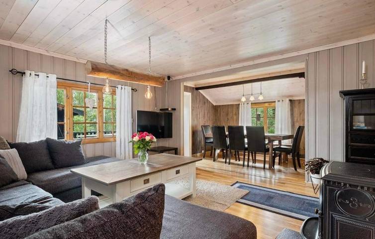 Casa de vacaciones para 9 personas con terraza in Sigdal