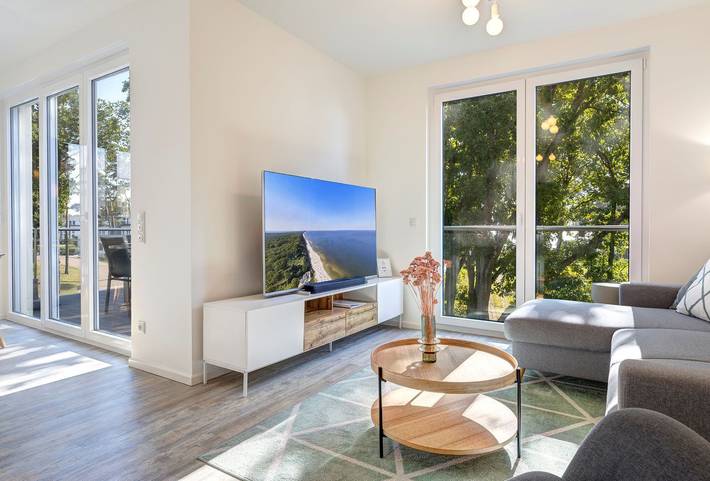 Ferienwohnung für 6 Personen, mit Sauna und Balkon sowie Seeblick, mit Haustier auf Usedom - 3