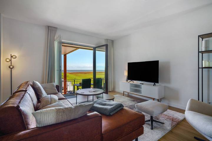 Ferienwohnung mit Meerblick für 4 Personen, mit Balkon und Seeblick in Pellworm
