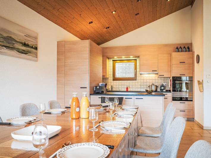 Location de vacances pour 10 personnes, avec vue et jardin à Leytron - 3